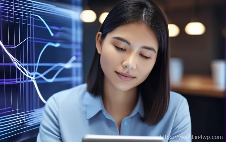 감정 인식 AI 시스템의 작동 원리 - **Prompt: AI Emotion Recognition from Facial Expressions and Voice**
"A medium shot of a young a...