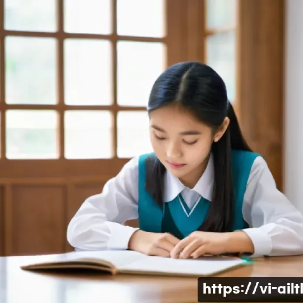 감정 인식 AI의 발전과 전망 - **Prompt for AI in Education:**
"A bright, modern study room in a Vietnamese home. A cheerful an...